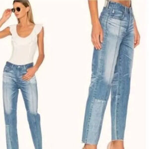 AG Adriano Goldschmied The Phoebe Vintage High Waisted Tapered leg Jeans - Sz 24